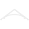 Ekena Millwork Pitch Legacy Architectural Grade PVC Gable Pediment, 60"W x 22 1/2"H x 1"P (9/12) GPP060X023X100LEG - alternate 5